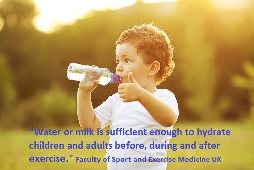 Water or milk is sufficient quote